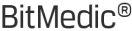Bitmedic logo white color